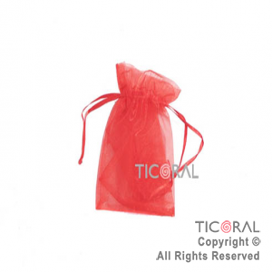 BOLSA ROJO ORGANZA 14.5X10CM HS2627-9 x 1